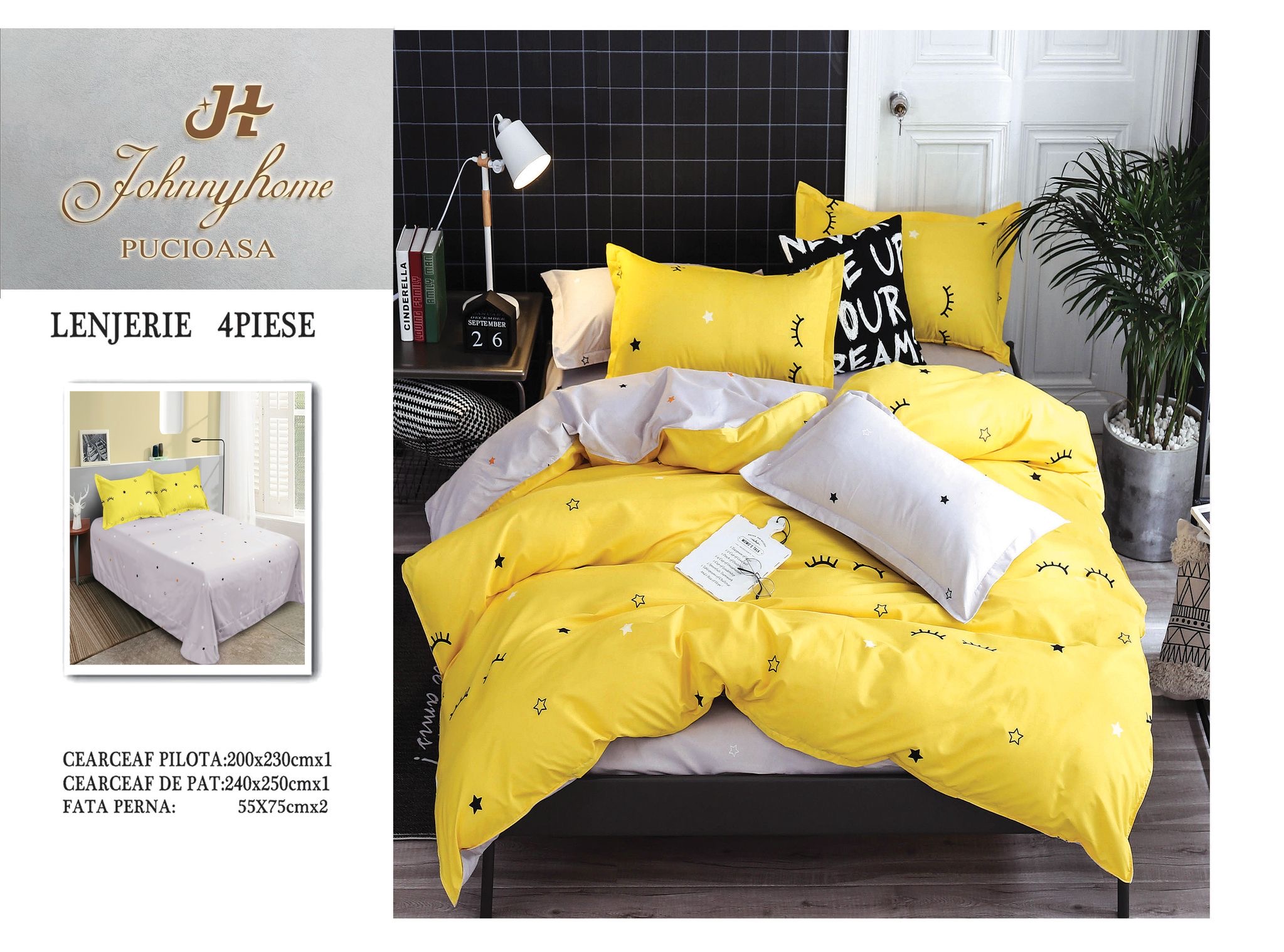 Lenjerie de pat Bumbac Satinat A50-276