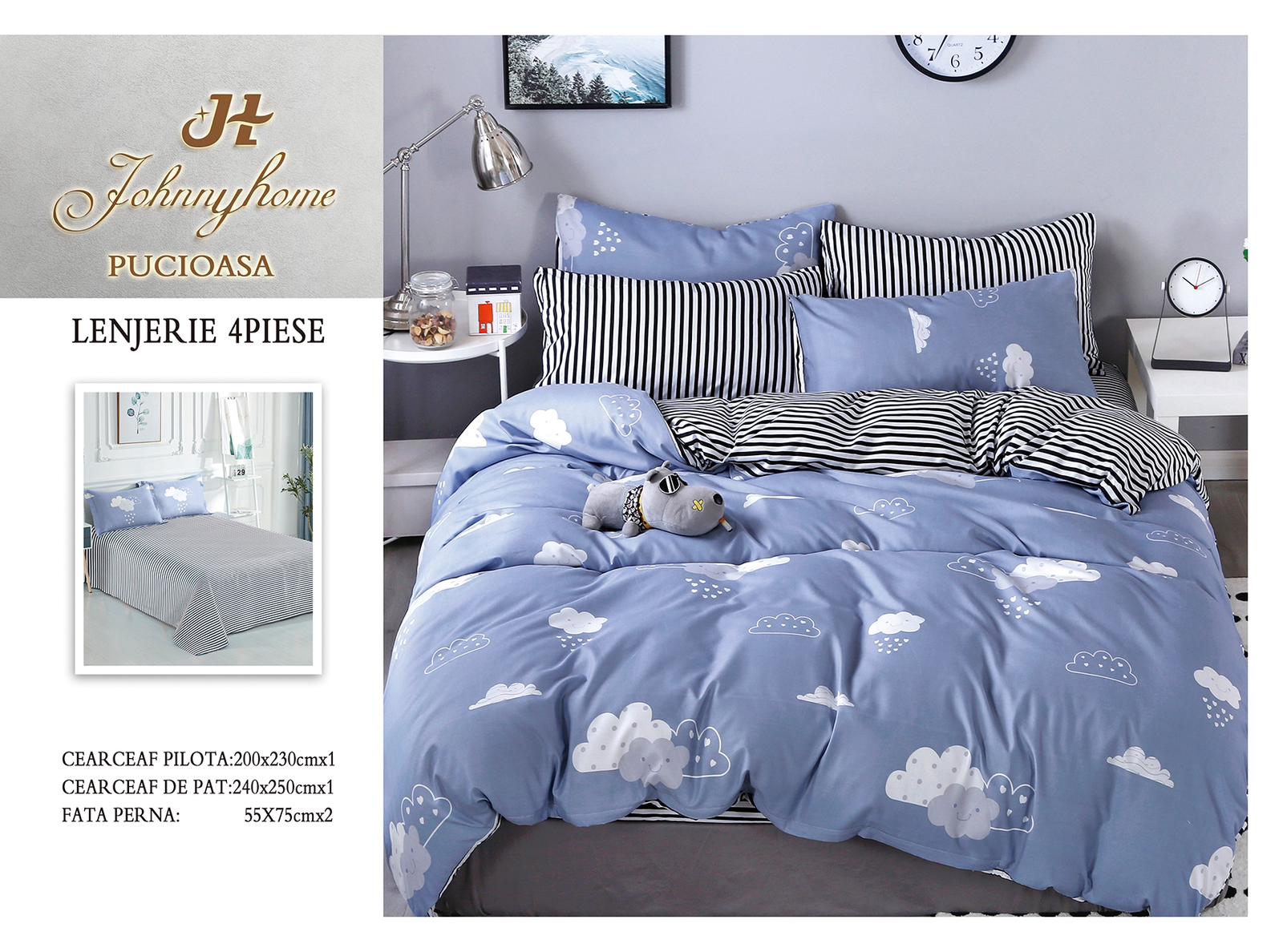 Lenjerie de pat Bumbac Satinat A50-393