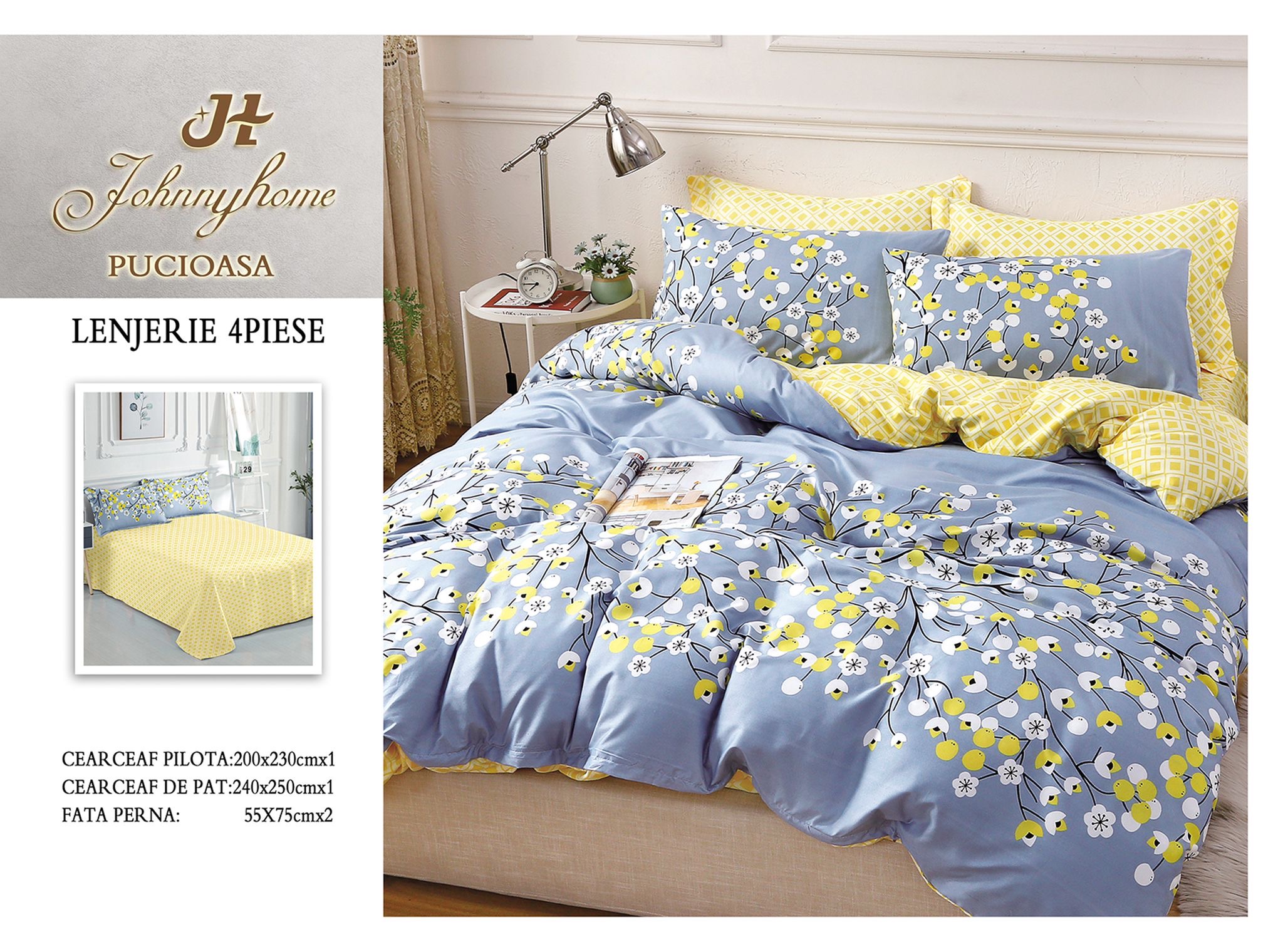 Lenjerie de pat Bumbac Satinat A50-437