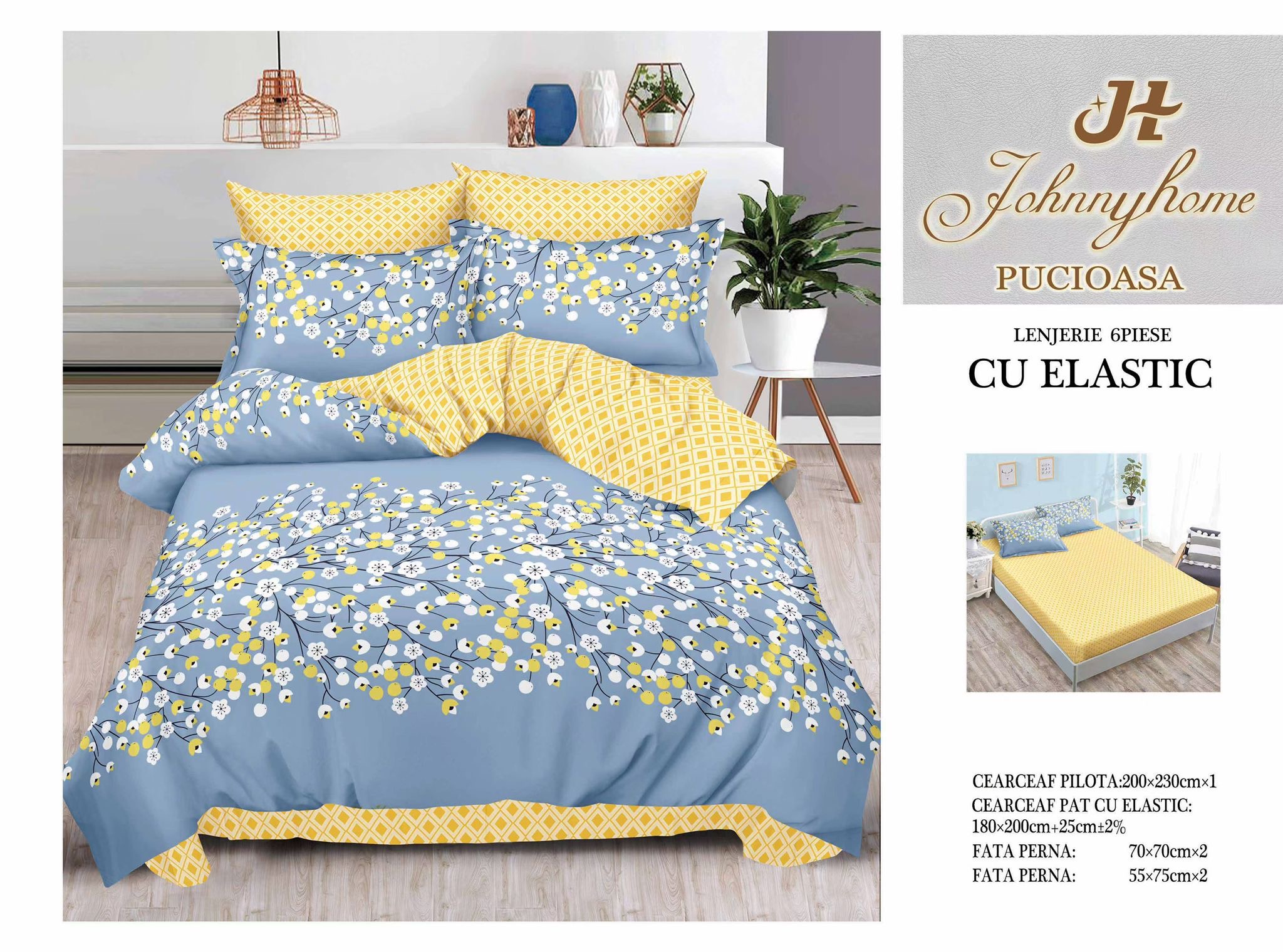 Lenjerii de pat cu elastic T1