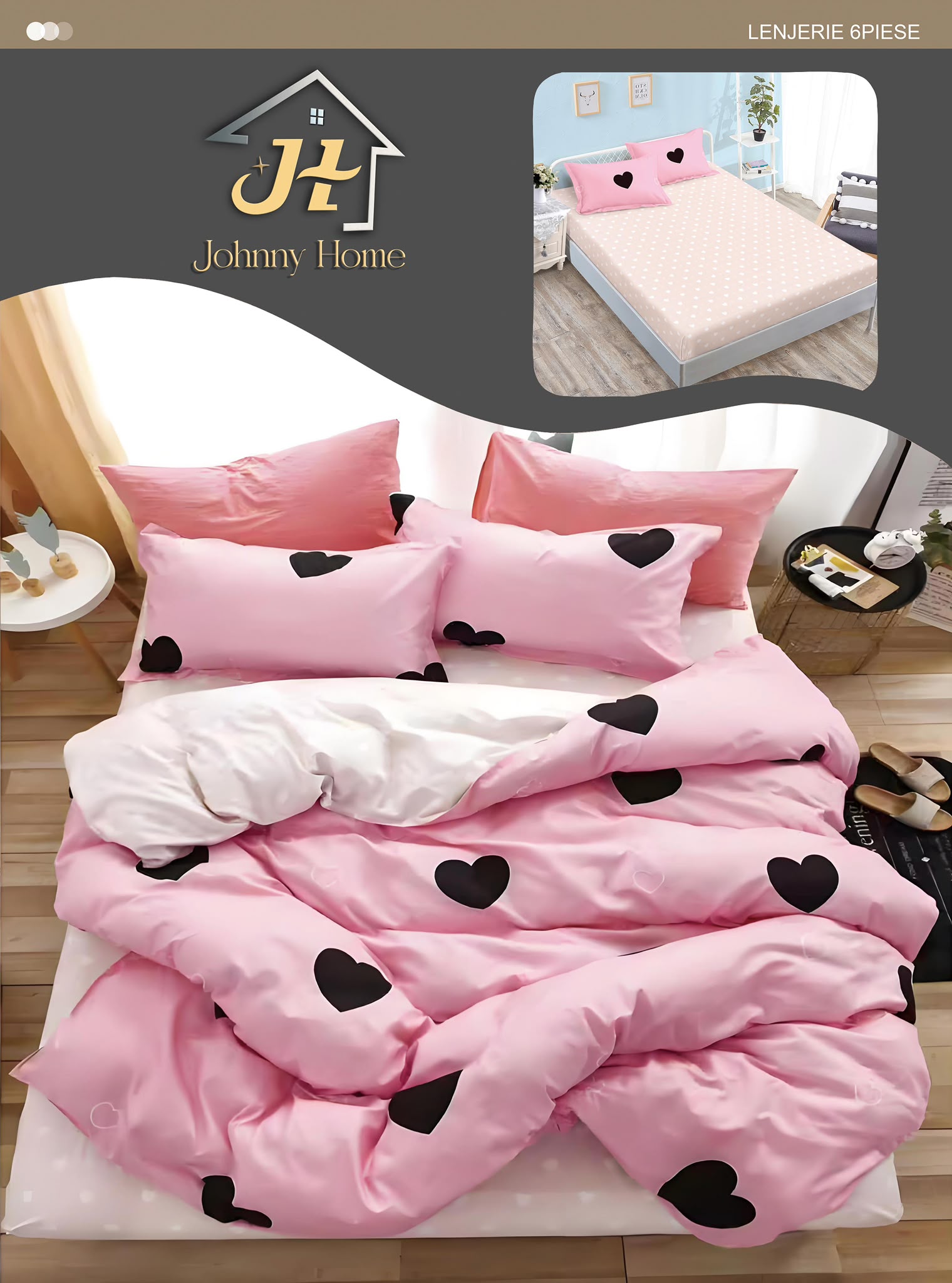 Lenjerii de pat cu elastic T18