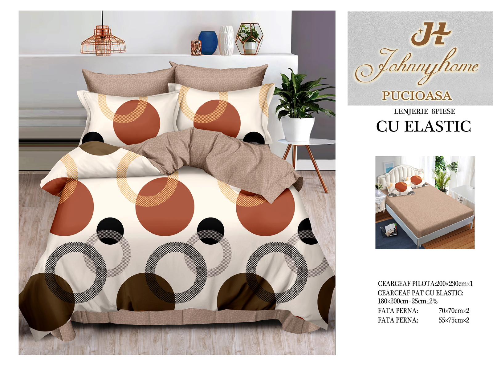 Lenjerii de pat cu elastic T70
