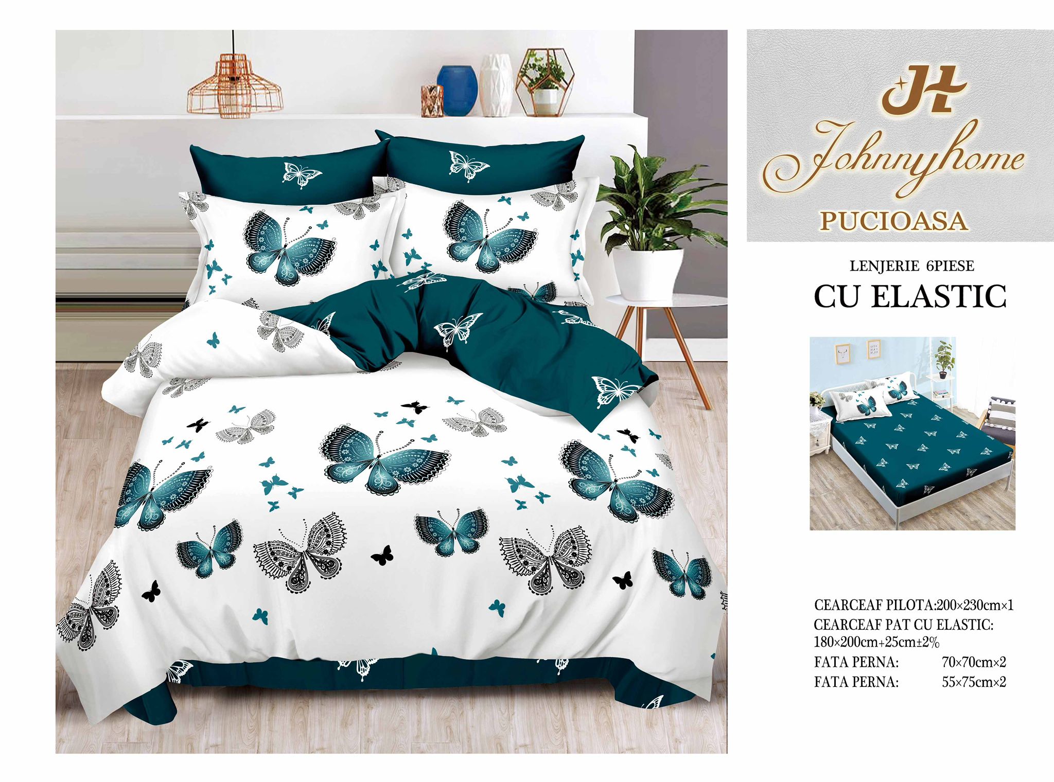 Lenjerii de pat cu elastic T78