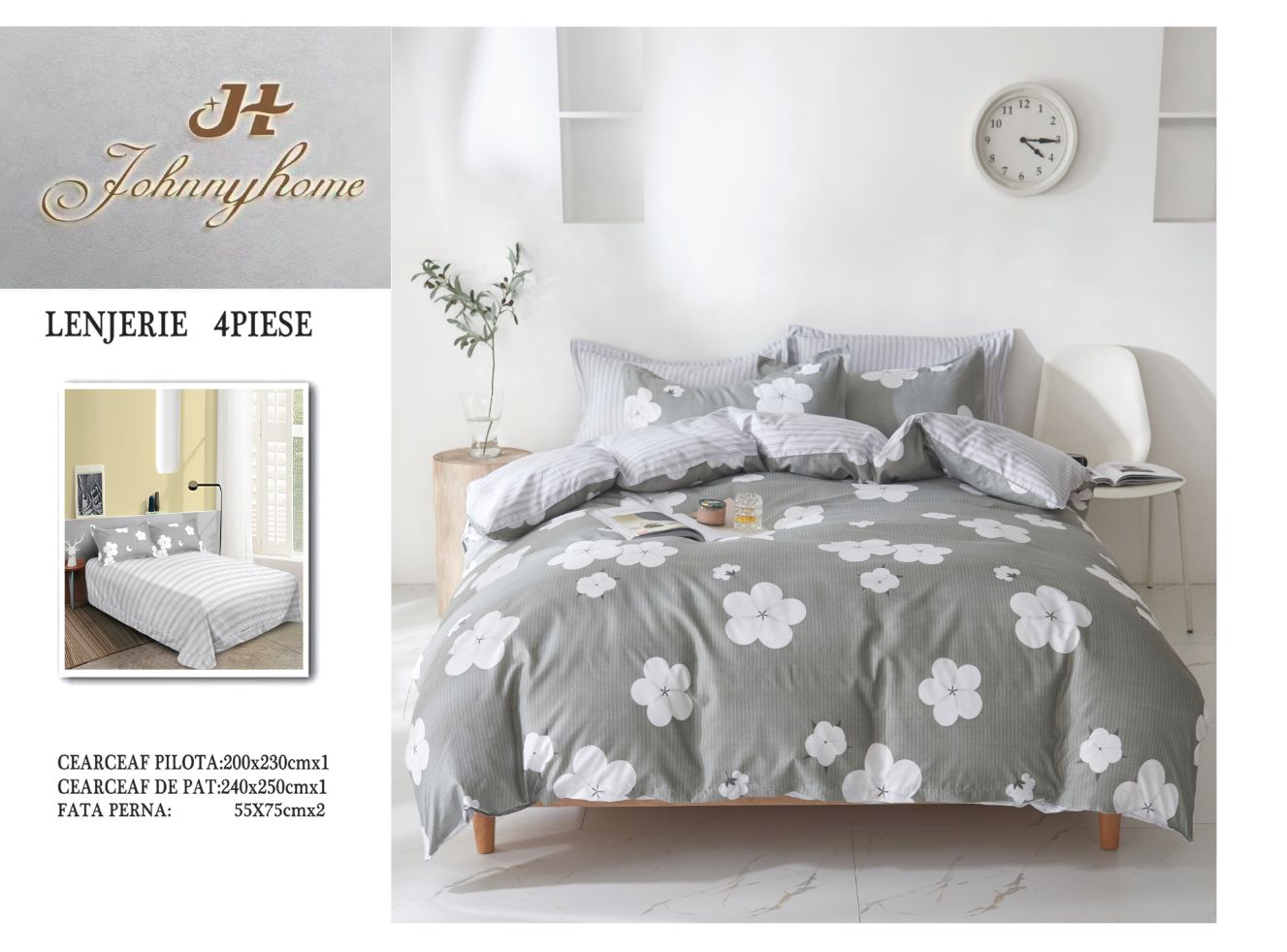 Lenjerie de pat Bumbac Satinat A50-520