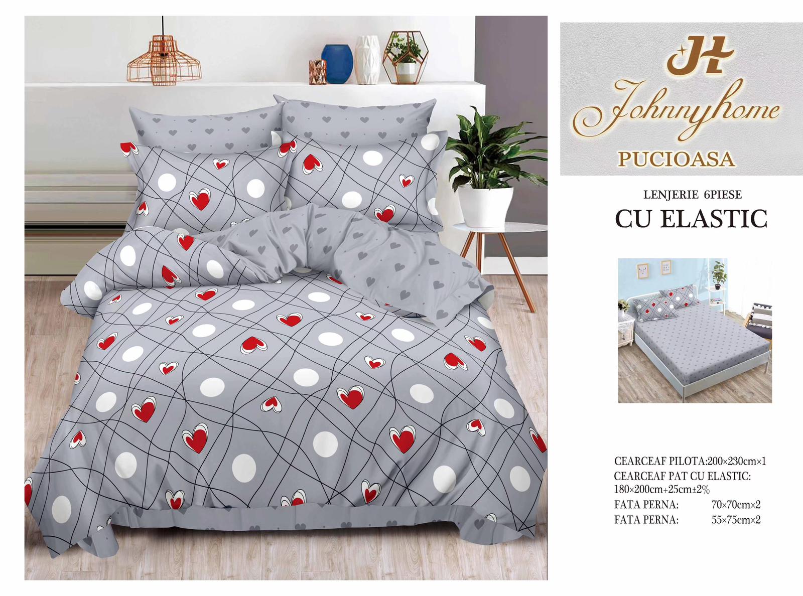Lenjerii de pat cu elastic T171
