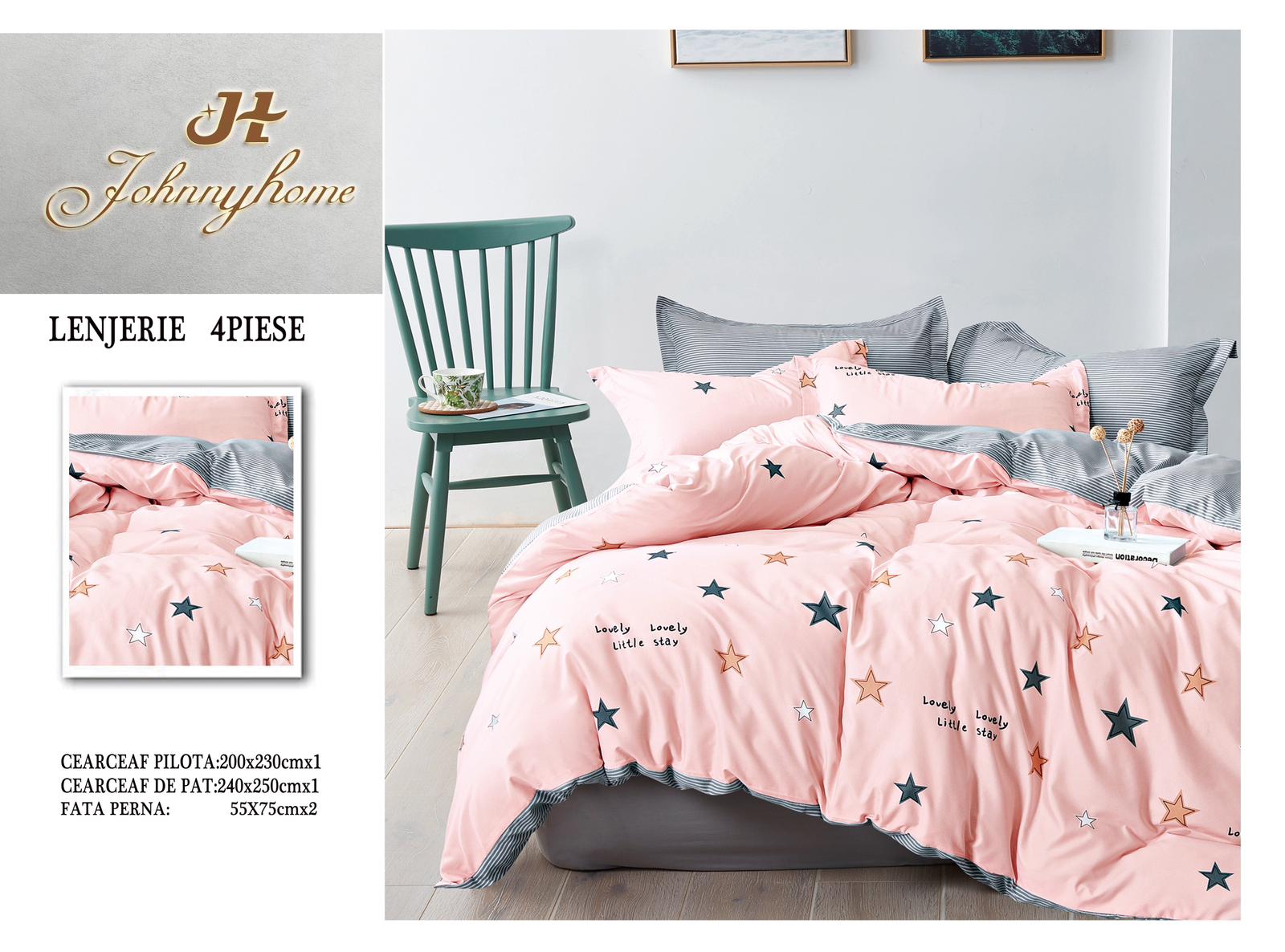 Lenjerie de pat Bumbac Satinat A50-532