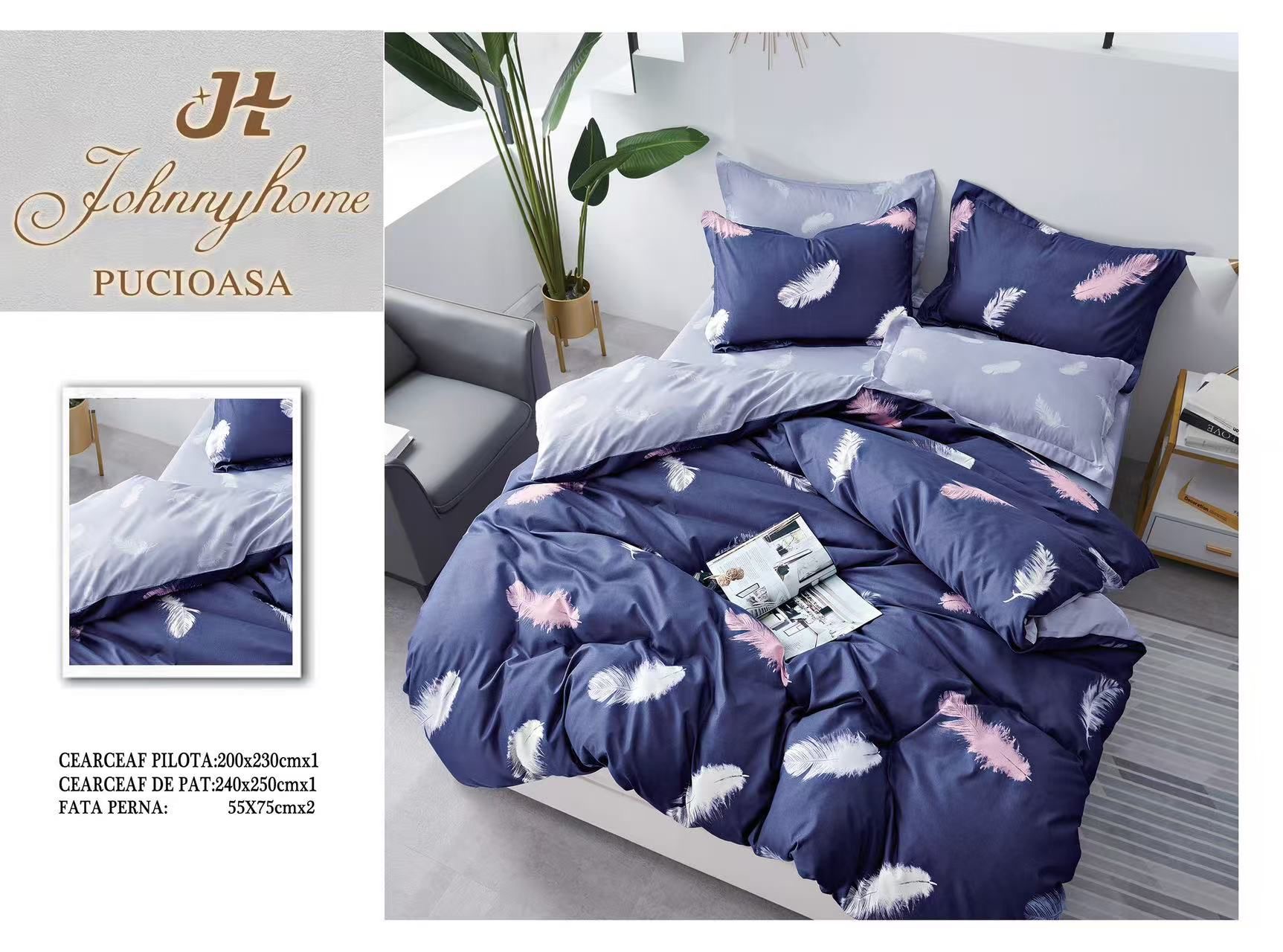 Lenjerie de pat Bumbac Satinat A50-467