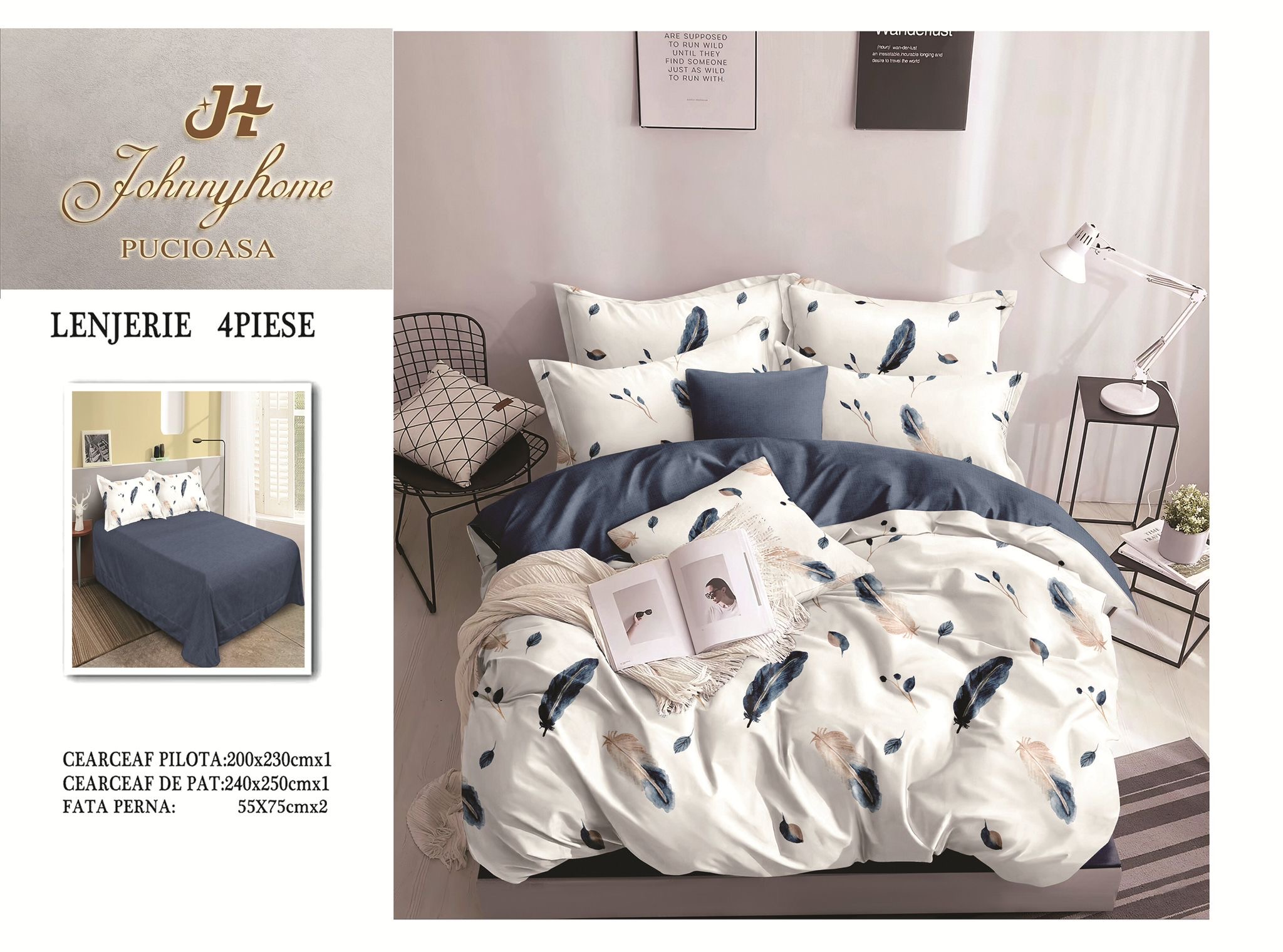 Lenjerie de pat Bumbac Satinat A50-538