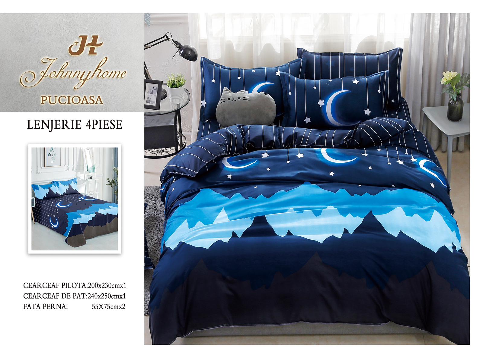 Lenjerie de pat Bumbac Satinat A50-164