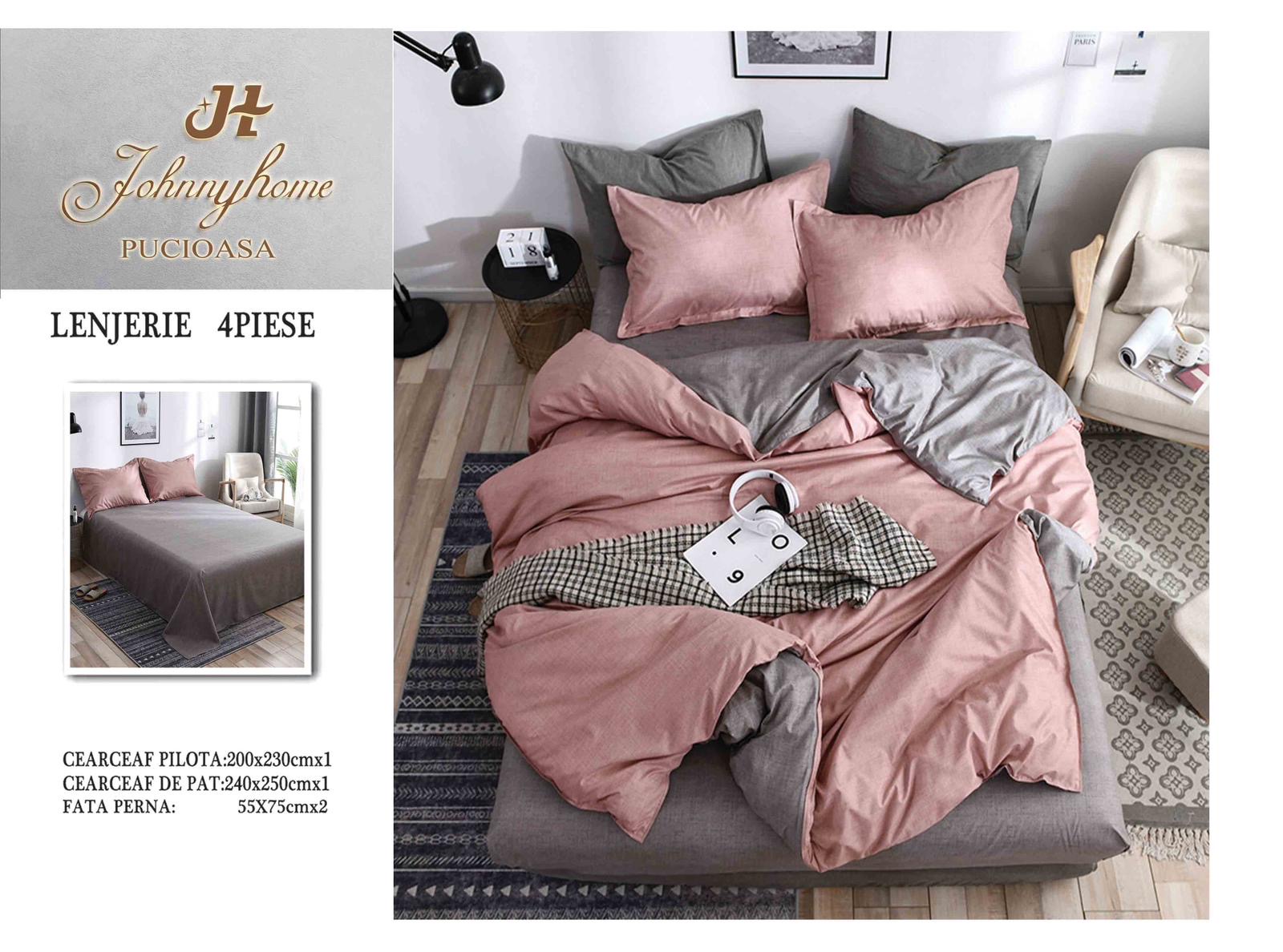 Lenjerie de pat Bumbac Satinat A50-584