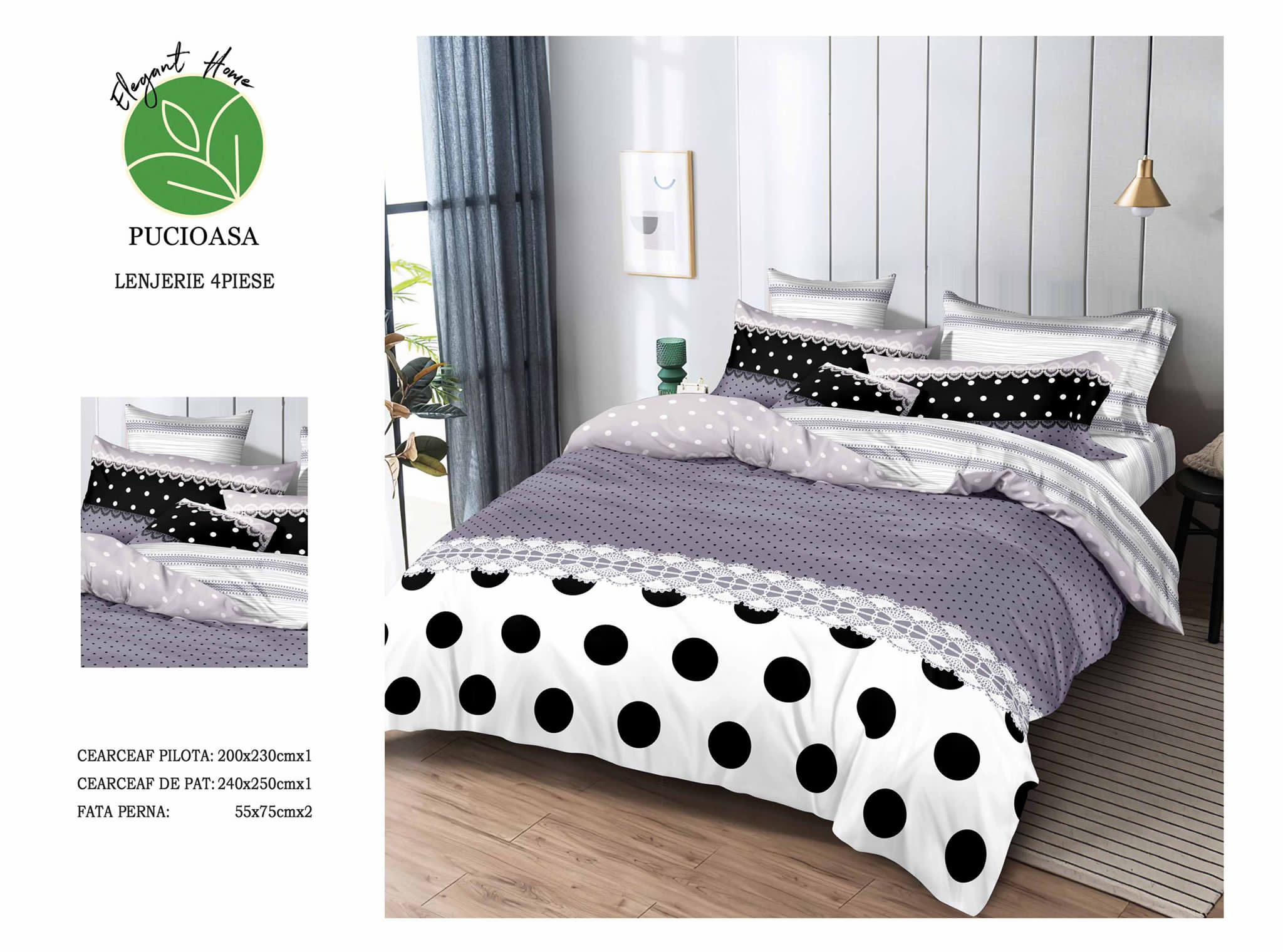 Lenjerie de pat Bumbac Satinat A50-593