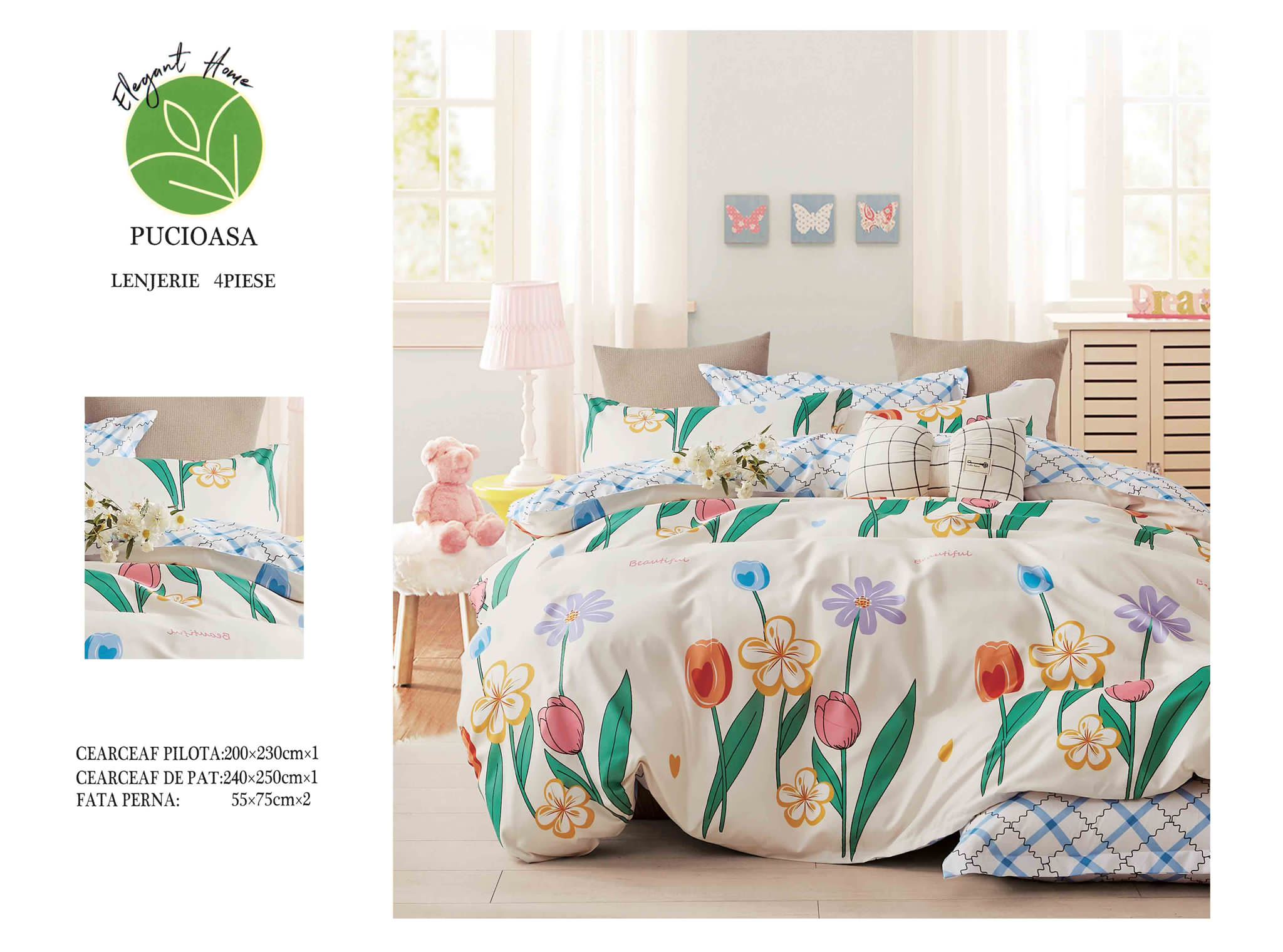 Lenjerie de pat Bumbac Satinat A50-594