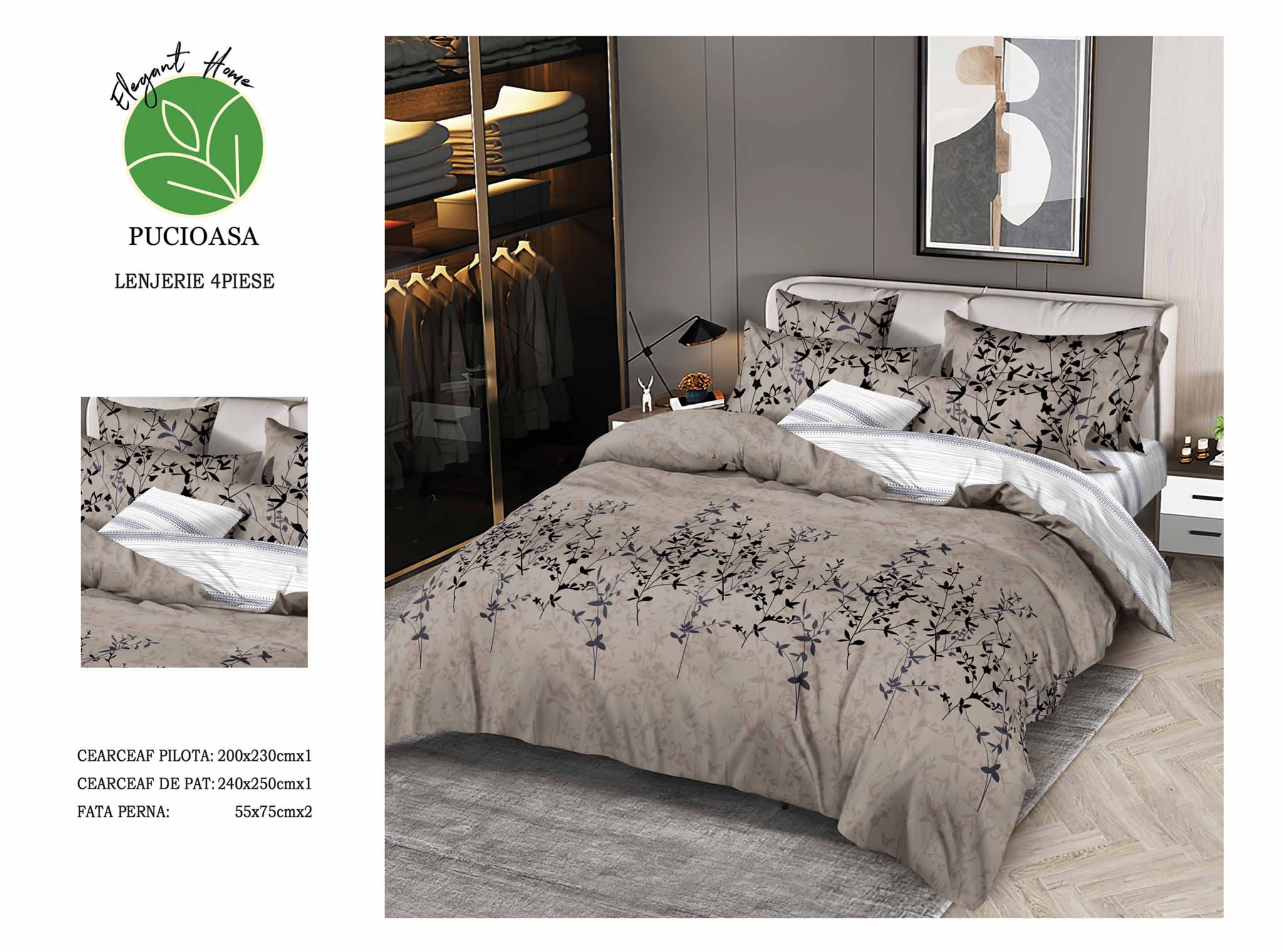 Lenjerie de pat Bumbac Satinat A50-578