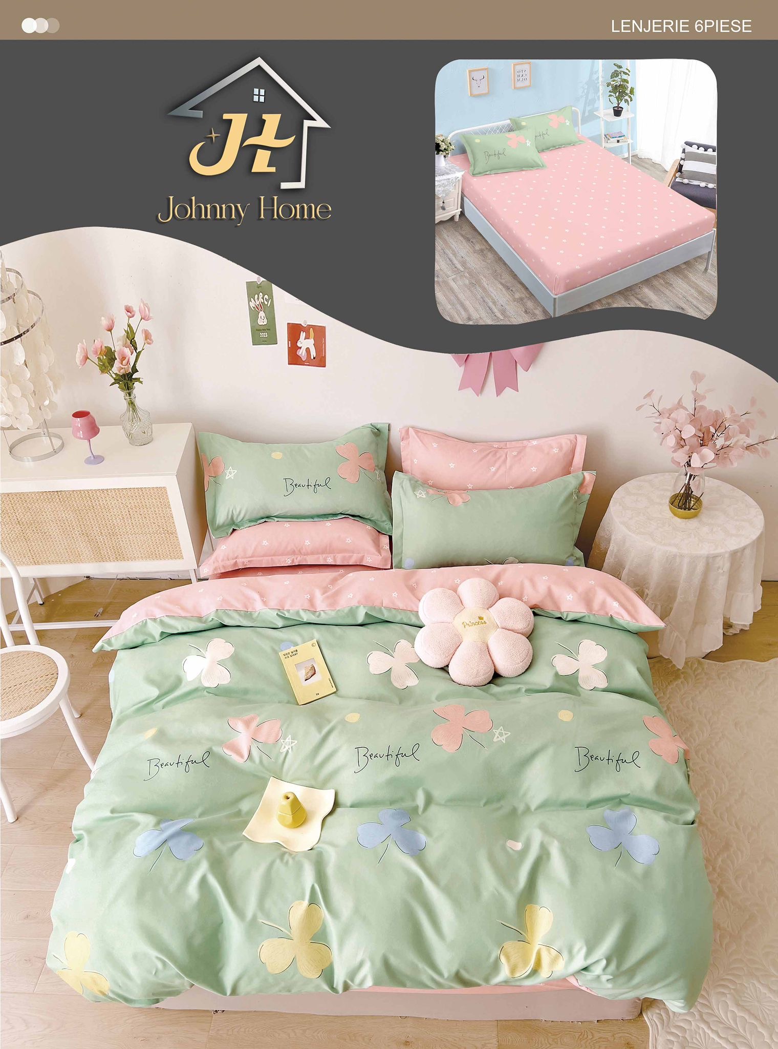 Lenjerii de pat cu elastic T244