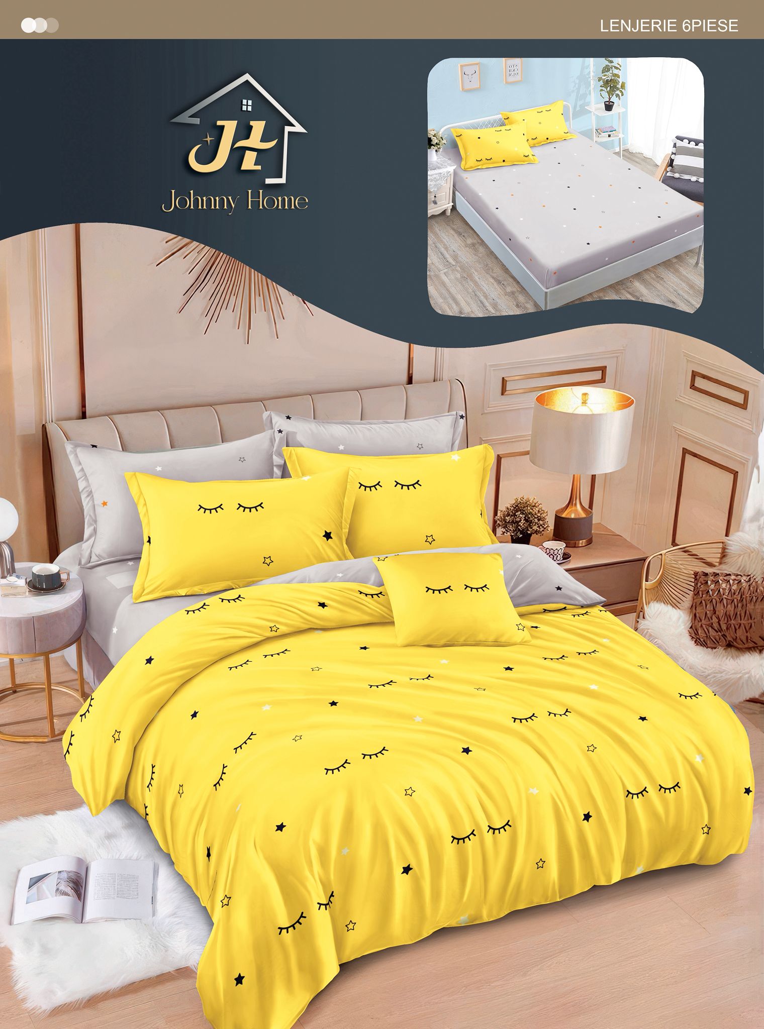Lenjerii de pat cu elastic T279