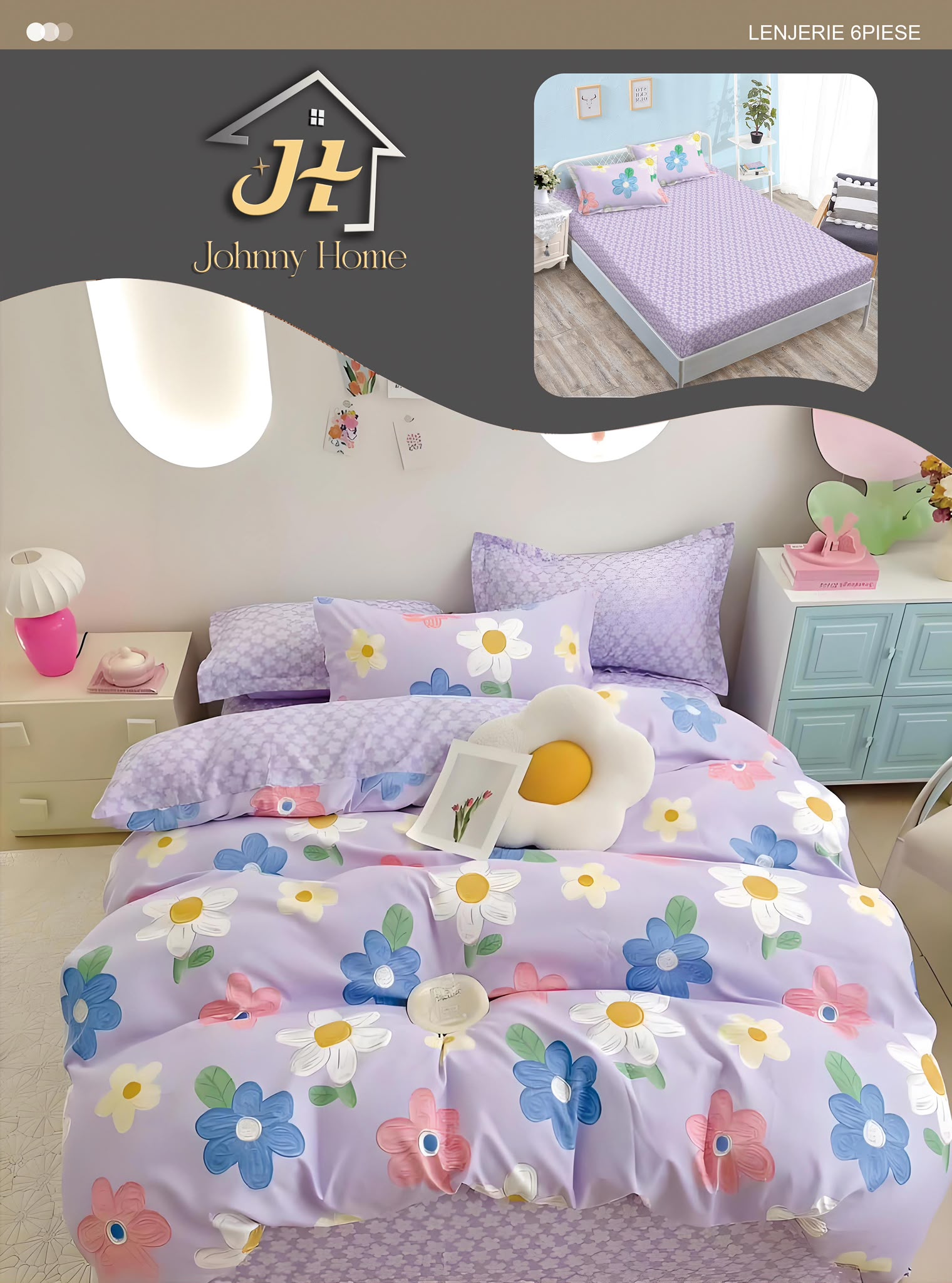 Lenjerii de pat cu elastic T312