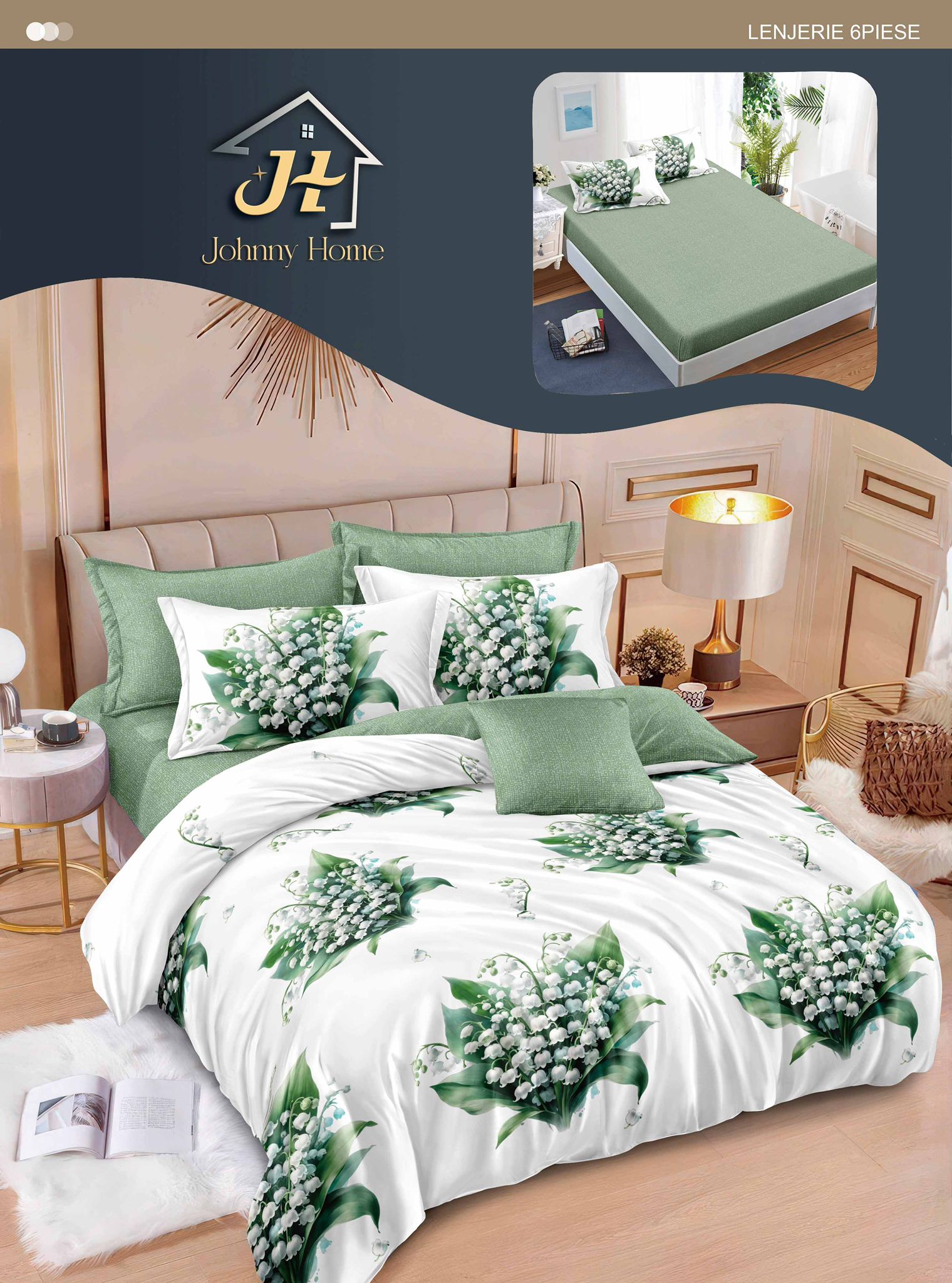 Lenjerii de pat cu elastic T342