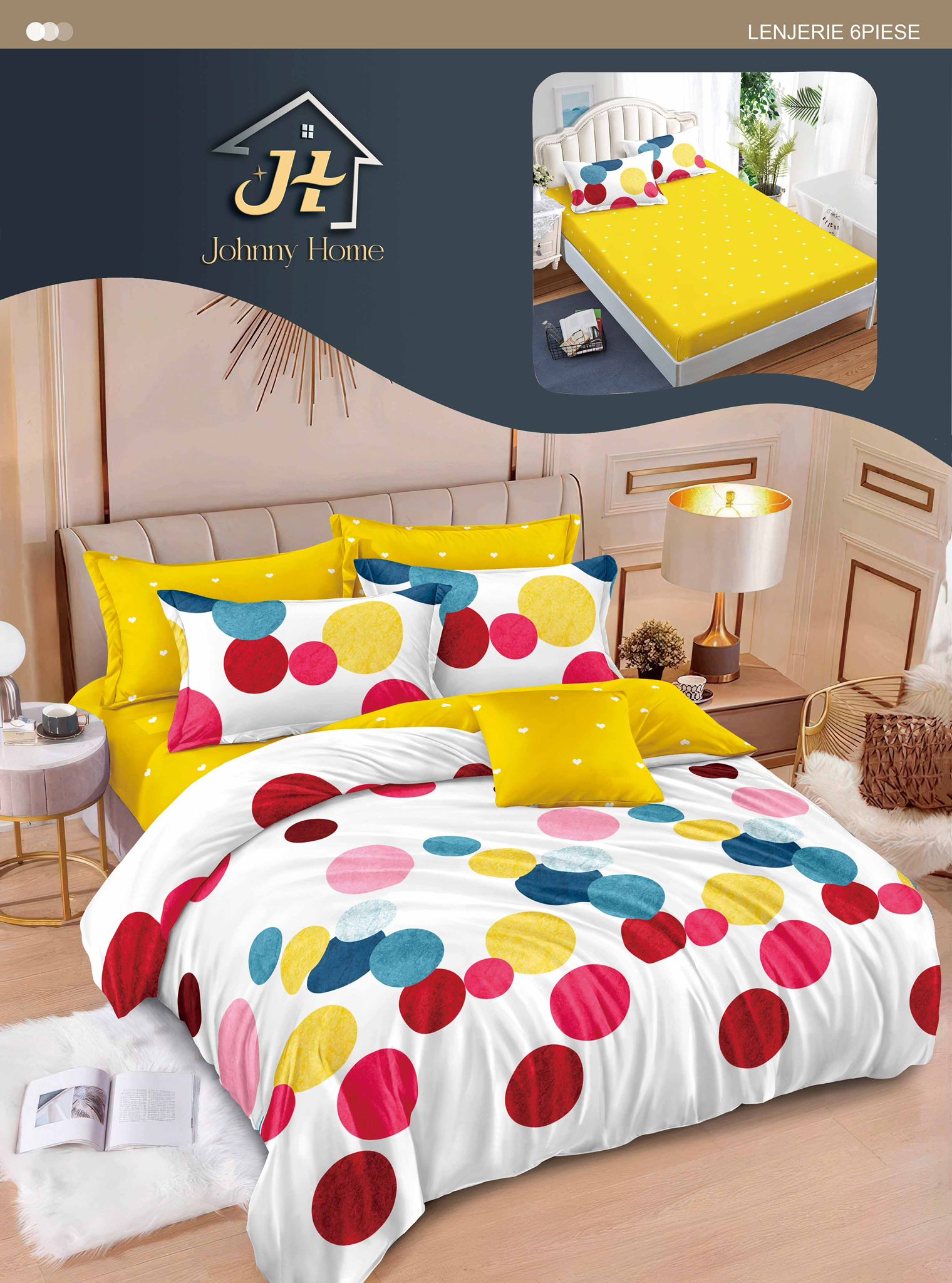 Lenjerii de pat cu elastic T346